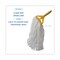 Unisan 1.25 in Looped-End Wet Mop, White, Cotton/Synthetic, PK12, UNS 8002 UNS 8002 - alternate 3
